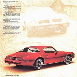 1976 Pontiac Firebird Trans Am Brochure Ad