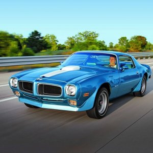 1970 Pontiac Firebird Trans Am - Blue - Driving