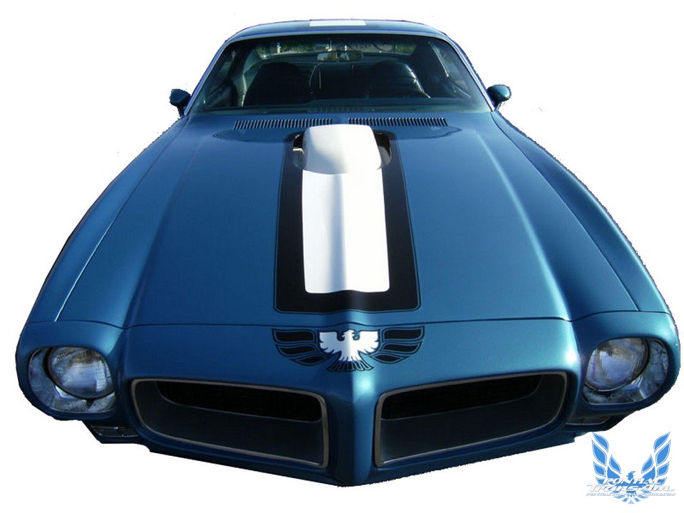 1970 Pontiac Firebird Trans Am - Blue - Hood
