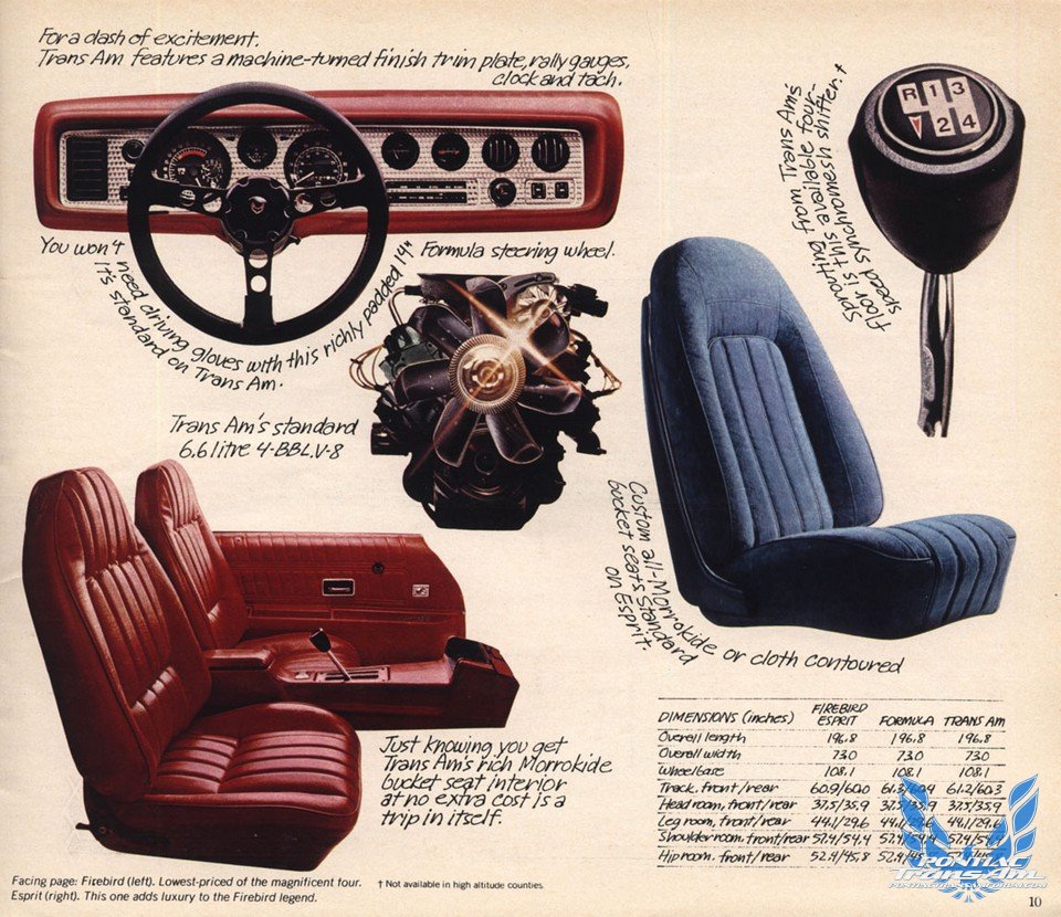 1977 Pontiac Firebird Trans Am Brochure Ad