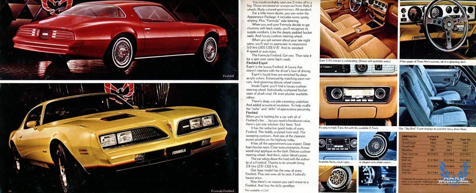 1978 Pontiac Firebird Trans Am Brochure Ad