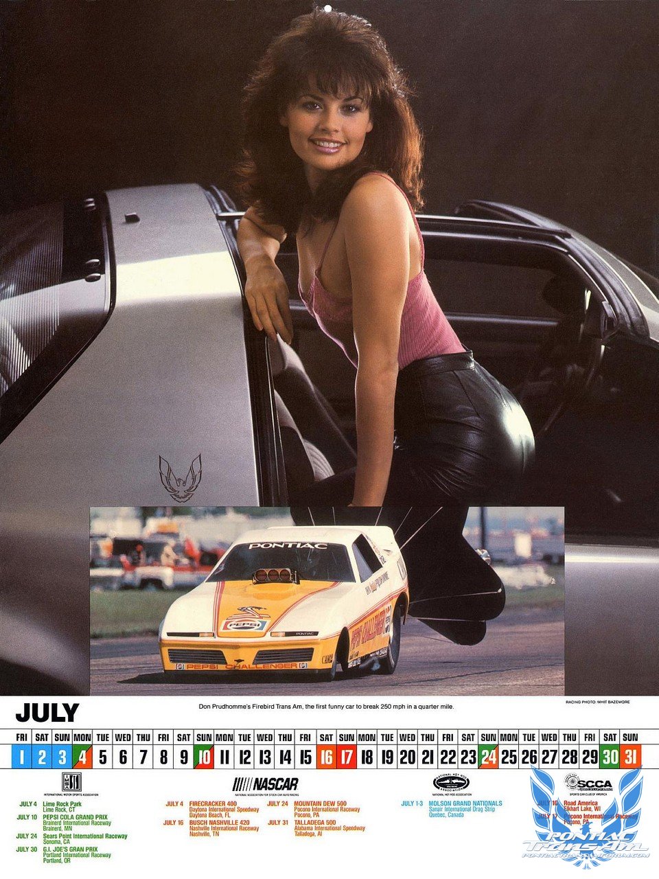 1983 Pontiac Firebird Trans Am Calendar